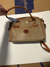 Vintage Dooney Bourke Classic All Leath Weather Bag Made In USA