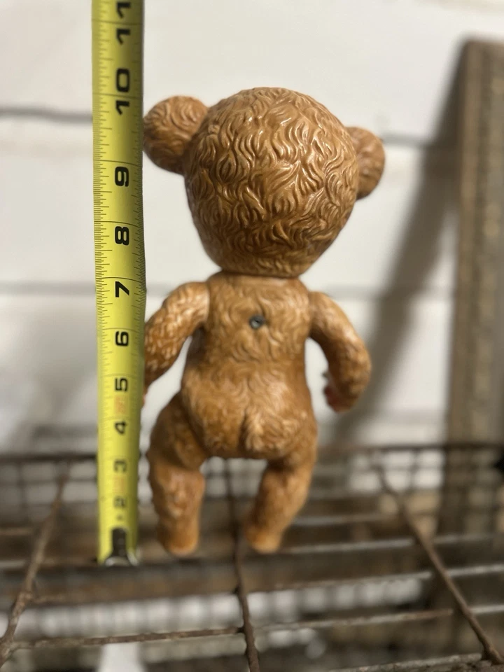 Sun Rubber Co Sunny Teddy Bear 1958 Soft Vinyl Rubber 5 joint poseable - Image 4 of 4