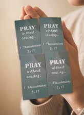 4 Bible Verse Mini Scripture Inspirational Christian Gifts Encouragement Cards.
