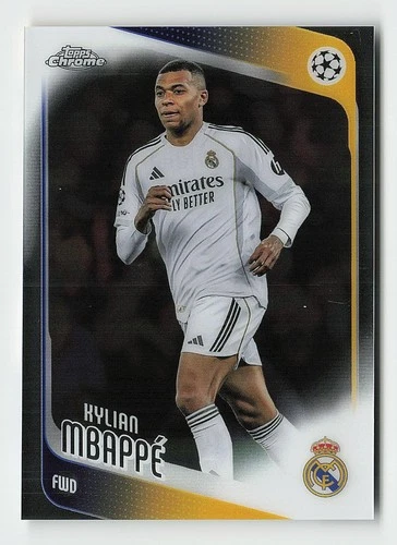 2025-26 Topps Chrome UEFA Club Competitions #112 Kylian Mbappé