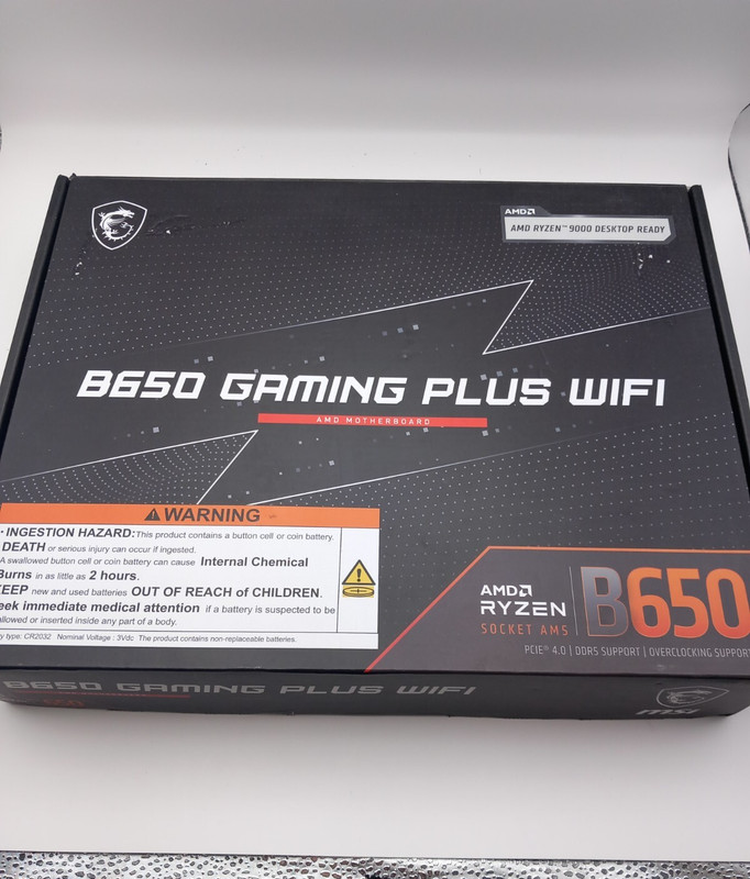 MSI B650 GAMING PLUS WIFI motherboard AMD AM5 ATX Ryzen 9000 series Ready