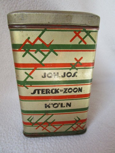 Joh. Jos. Sterck u. Sohn Köln schöne alte Teedose Blechdose Tee-Dose 14x9x9cm - Bild 2 von 8
