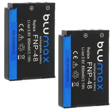 2x Blumax batteria per Fuji NP-48 Fuji Fujifilm XQ1 XQ2 850 mAh (3,6 V)