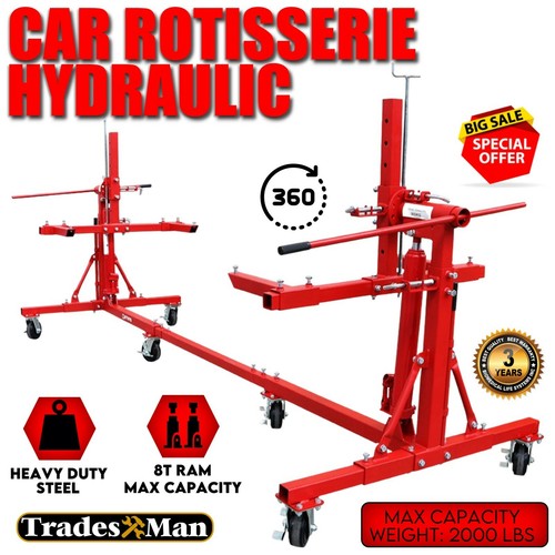 Car Rotisserie Hydraulic Auto Body Frame Repair Restoration 8 Tonne +S