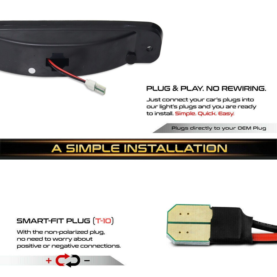 Smoked White LED Side Marker Lights 73-80 GMC Chevy Pickup Blazer - Foto 8