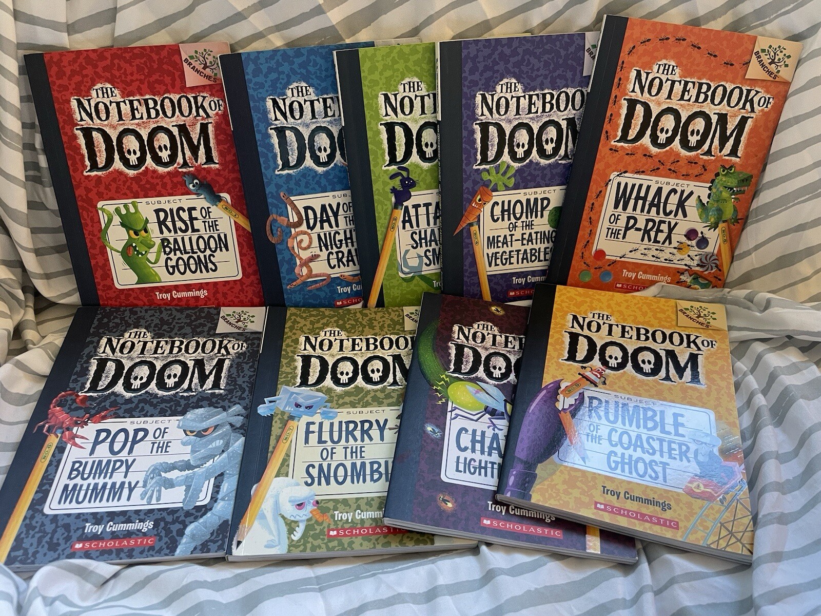 Notebook of Doom Complete Set Books 1-9 by Troy Cummings Like New-image