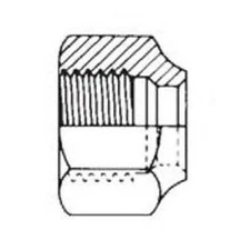 MUELLER INDUSTRIES NS4-4 Streamline Short Forged Nut 700 PSIG Brass 0.59 Inch