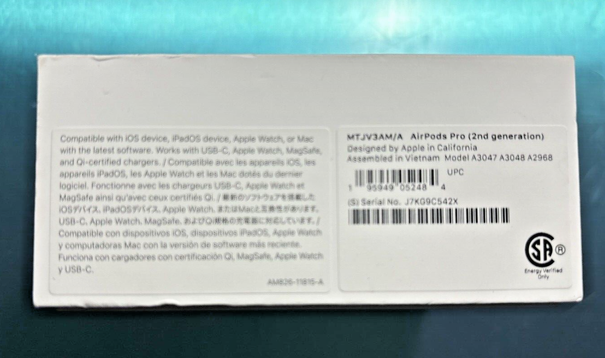 Air pods pro 2 購入証明書有 Apple Airpods Pro (2nd Gen) Box, Paperwork & Eartips ONLY | eBay