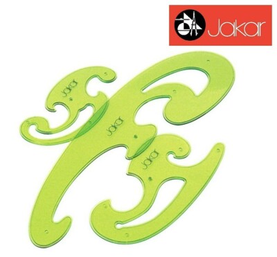 Jakar French Curves 3 Set Draftsmans Drawing Stencil Template Technical Designer