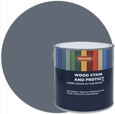 Protek  2.5L Gun Metal Grey WoodStain Fence Paint Protect Clear Tough Coat Slr  