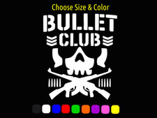 Bullet Club Skull Njpw Aew Wrestling Window Vinyl Sticker Choose Size Color Bullet Club Skull Njpw Aew Wrestling Window Vinyl Sticker Choose Size Color