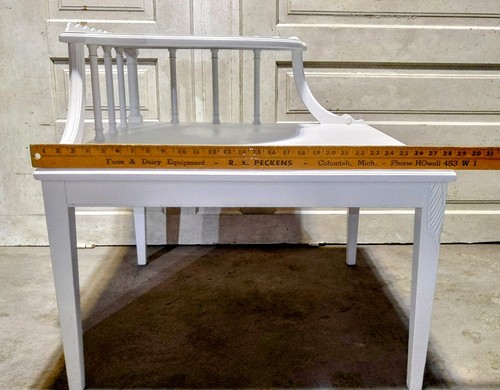 Vintage MCM Mersman 2 Tier Corner End Side Wooden Table Mid Century 29"x29"x28" - Picture 4 of 24