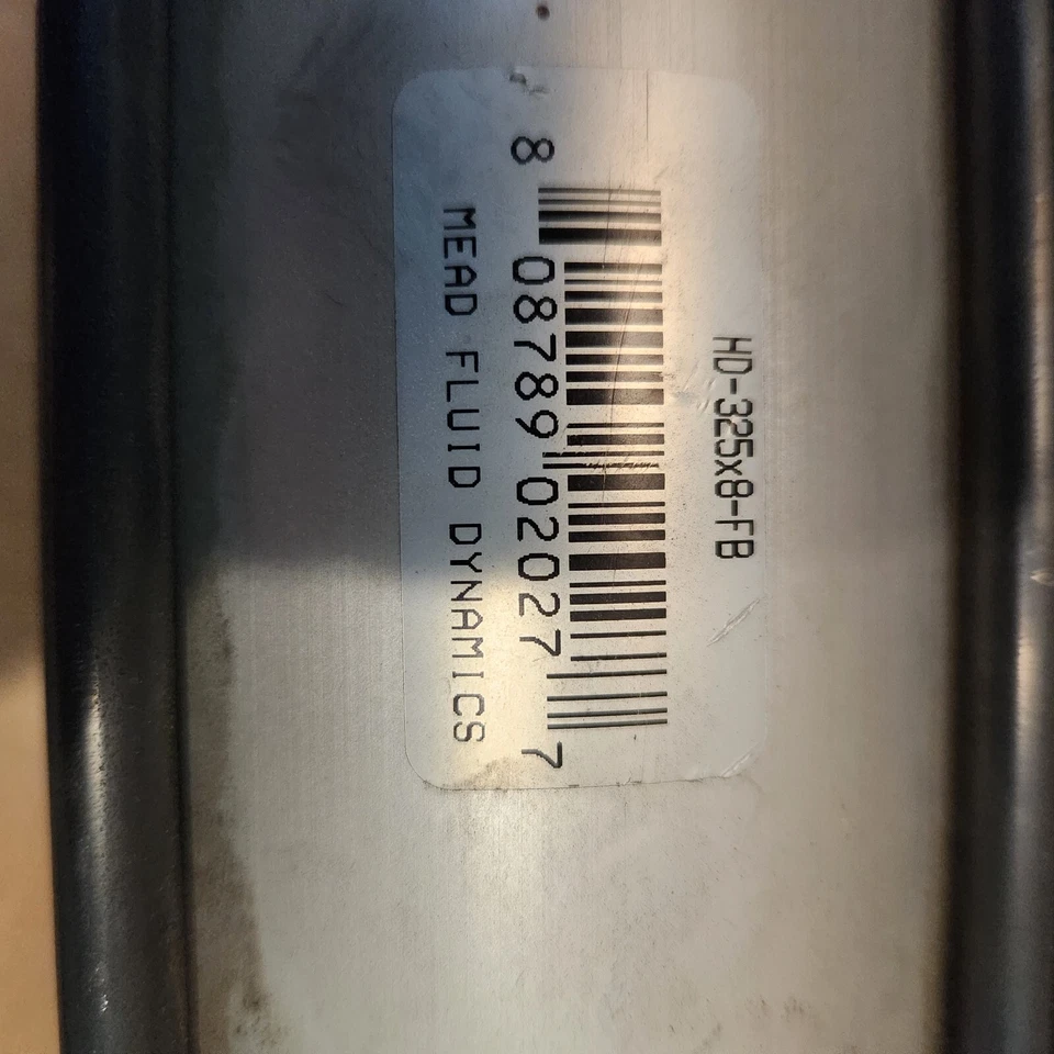 MEAD FLUID 3-1/4" Diámetro X 8" Carrera HD1-325X8-FB Cilindro Neumático 250 PSI Foto 2 de 2