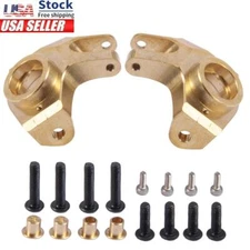 2PCS Brass Heavy Duty Front Steering Knuckle for Axial SCX10 II 90046 RC Crawler