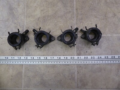1982 Yamaha XJ750 Maxim Y485-3) engine carb air intake boots set with clamps #2