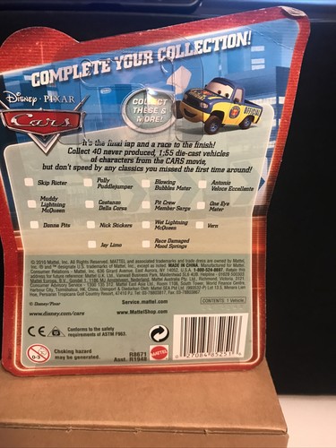 Disney Pixar Cars Final Lap Collection Duff Wrecks #133 2010 NEU! - Bild 9 von 9