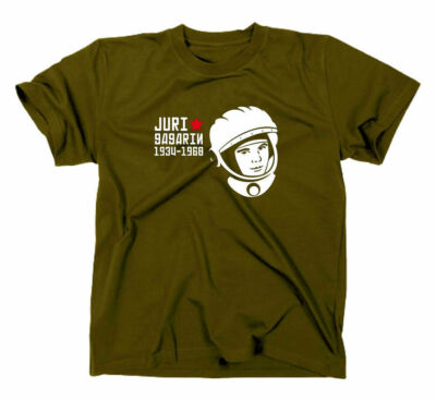 Juri Gagarin Kosmonaut T-Shirt Yuri Astronaut CCCP DDR USSR UdSSR