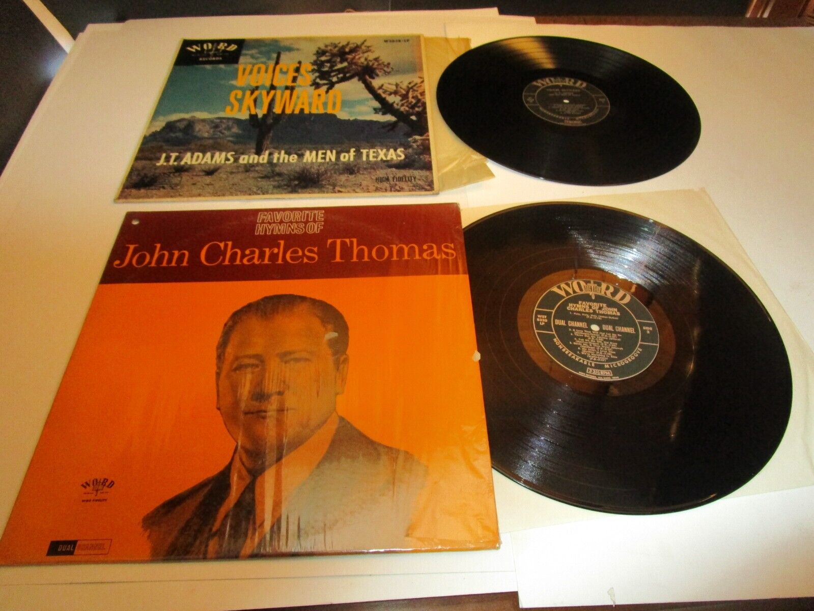 J.T. Adams & The Men-of-Texas Voices Skyward W3038-LP. EX + BONUS  LP NM   PL14