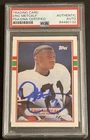 Eric Metcalf Signed Autographed Cleveland Browns 1989 Topps Traded RC Psa/Dna