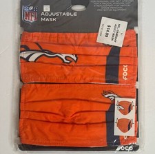 FOCO NFL Denver Broncos Adjustable Mask 2 pack