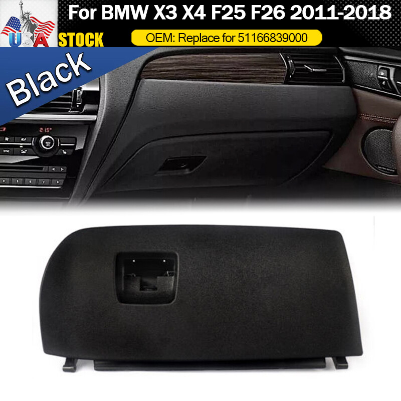 2011-2018 BMW X3 X4 F25 F26 Dash Glove Box Door Lid | Black