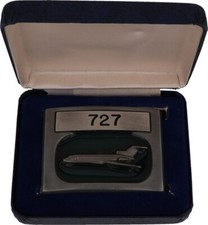 Boeing 727 Aircraft Aviation Aerospace Jet Plane Pilot 1970s Vintage Belt Buckle