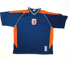 Majestic Vtg 90's Detroit Tigers Old English D Stitch Baseball Jersey Men's XL