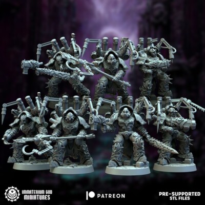 7er Set Surgeon Ravagers - Immaterium God/Sci-Fi/Tabletop Miniatur