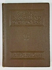 Vintage 1930s Gregg Shorthand Dictionary John Robert Gregg With Original Receipt