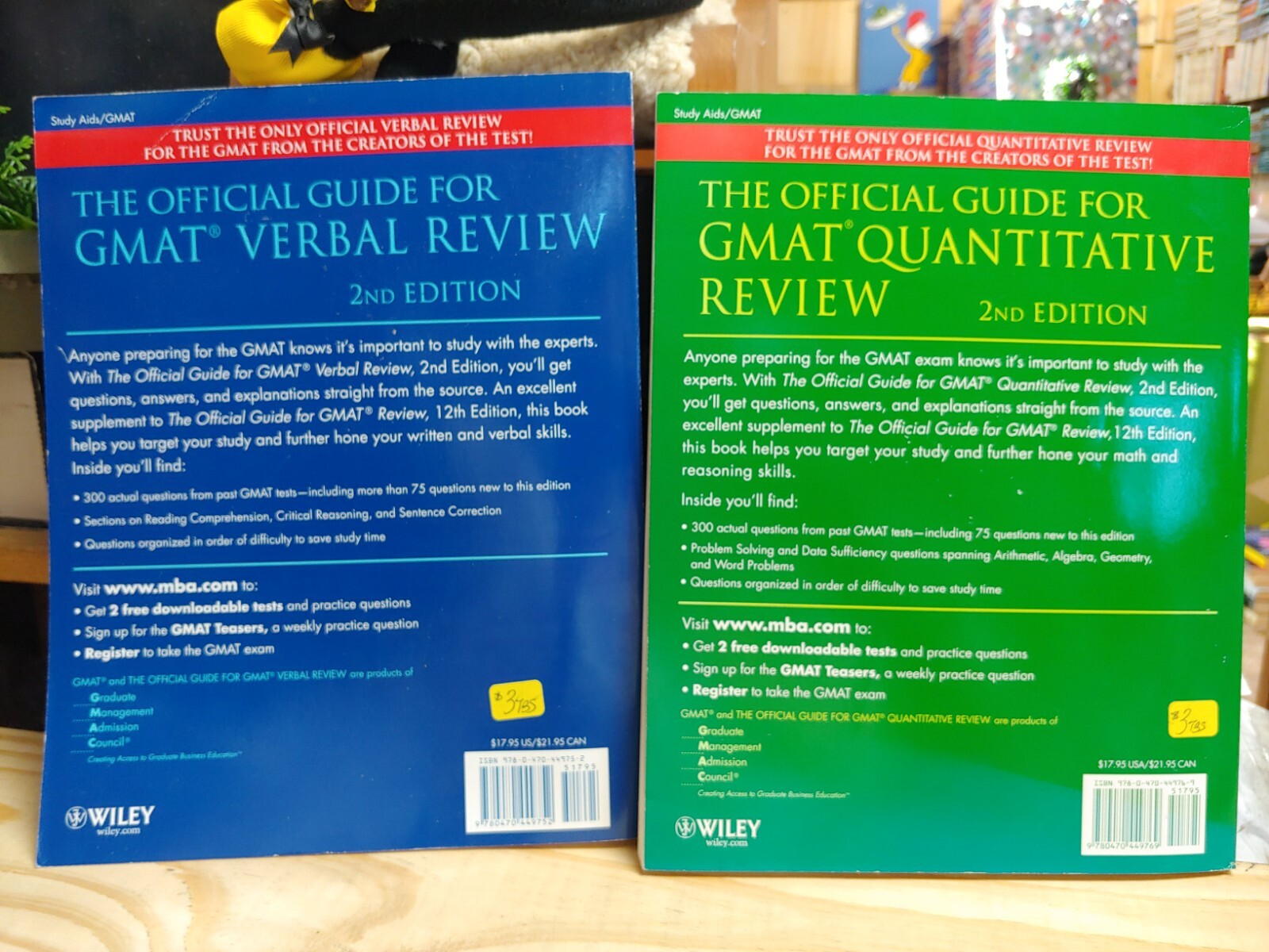 GMAT Quantitative & Verbal Review Books 2nd Edition The Official