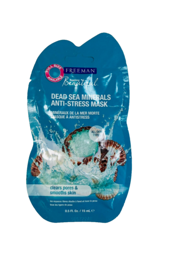 Freeman Anti-Stress Dead Sea Minerals Clay Mask DEAD SEA minerals 15ml LOT OF 3 - Picture 2 of 5