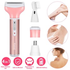 For Women 4In1 Electric Shaver Painless Razor Rechargeable Hair Removal Trimmer