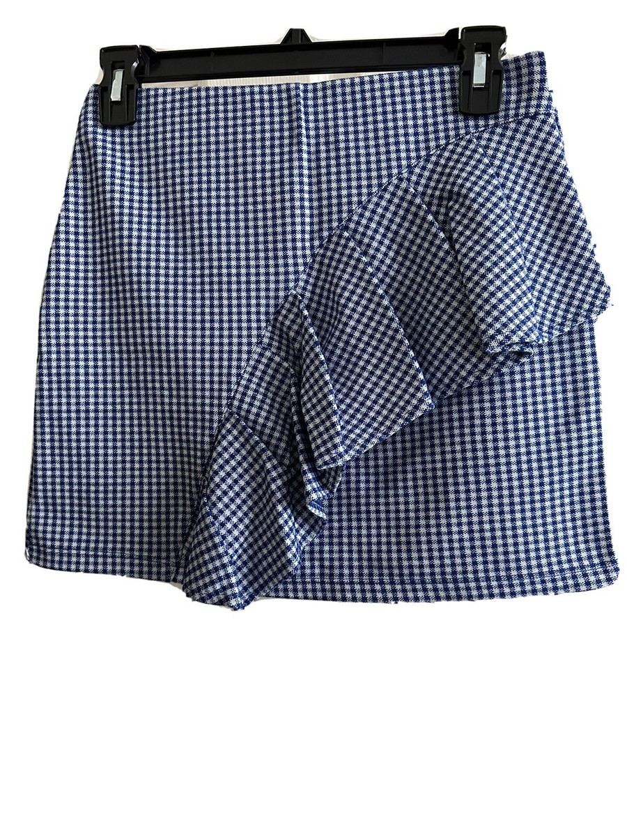 Topshop checkered Ruffle Mini Skirt, Sz:4 | eBay
