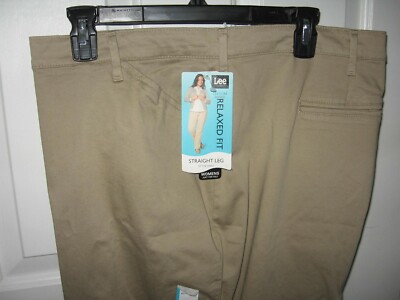 Lee Women's Plus-Size Relaxed-Fit All Day Pant, Flax, 28W Petite