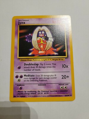 Pokemon TCG Card 1999 unlimited base set Jynx 31/102 | eBay