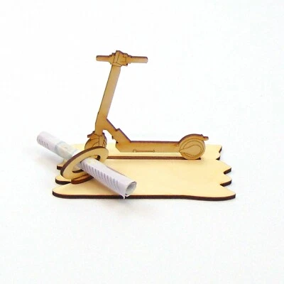 Geldgeschenk E-Scooter Weihnachtsgeschenk Geld schenken E-Roller aus Holz K05