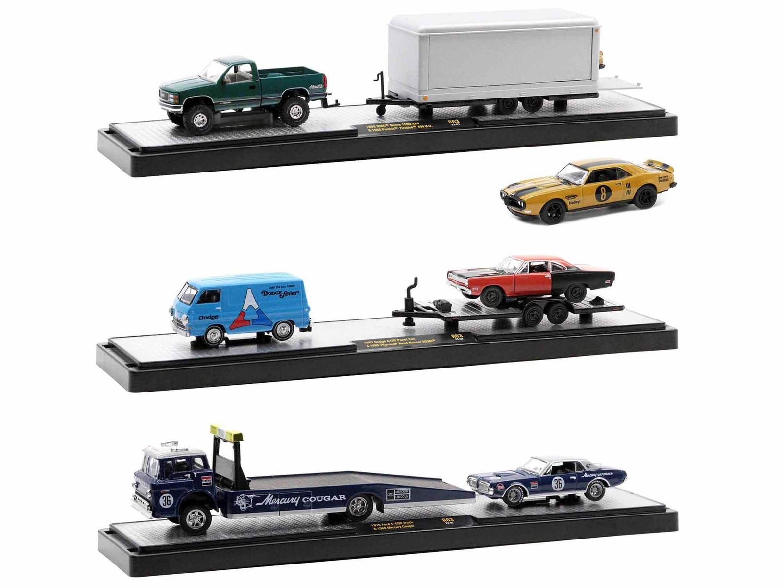 Auto Haulers Set of 3 Trucks Release 63 Limited Edition to 1/64 Diecast Models