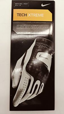 Nike Tech Xtreme Men's Reg / RIGHT Hand Golf Glove 23CM M GG0344 Black/White