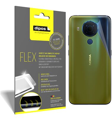 3x Nokia 5.4 Rückseite Schutzfolie Folie, 100% Displayabdeckung, dipos Flex