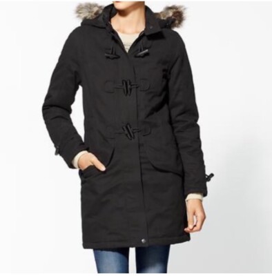 Spiewak & Sons McElroy Thinsulate Parka Coat Faux Fur Trim Hood Navy *Large*
