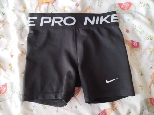 Girls Black Nike Pro Dri Fit Shorts, Size M Medium (8-10) - Picture 1 of 5