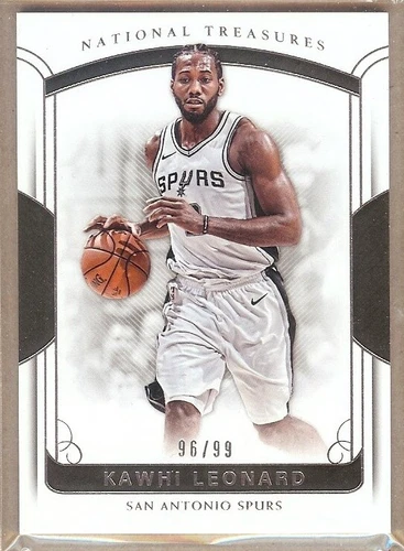 2017-18 PANINI NATIONAL TREASURES BASE CARD #22 KAWHI LEONARD 96/99!!