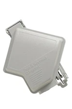 Pass seymour extra duty rated in use weatherproof cover 2 gang Flat Gray
