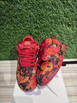 Size 7.5M/9W - Nike SB Dunk Low The Wizard of Oz Poppy Field Sz 7.5 FZ1291-600 P