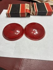 Nos Red Glass Tail Light Lens Lynx Eye T-305 1937 Ford 599