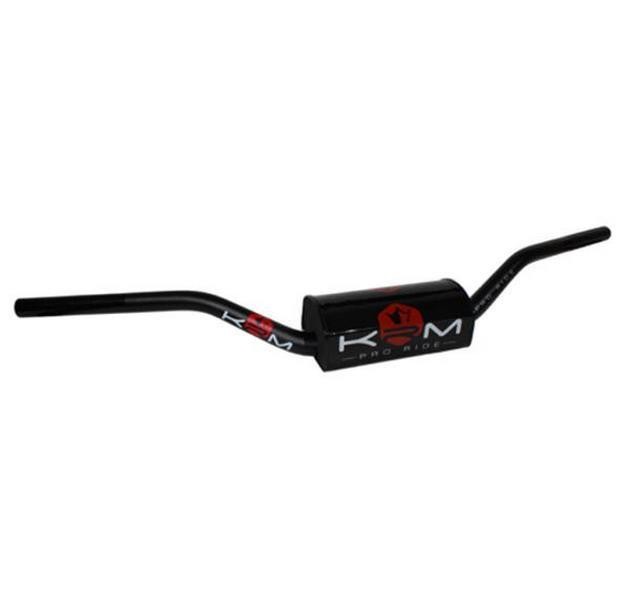 Guidon alu pro ride KRM d28.6 noir rouge, l'excellence oversize pour mécaboite