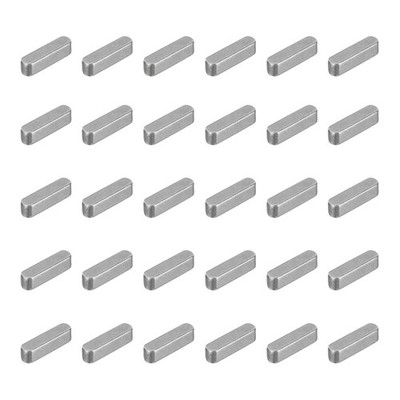 30Pcs Round Ended Feather Key 8x3x3mm Drive Shaft Parallel Keys