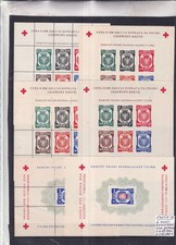 Poland 1945 Nice lot of Red Cross blocs perf and imp. see scan Michel unkown