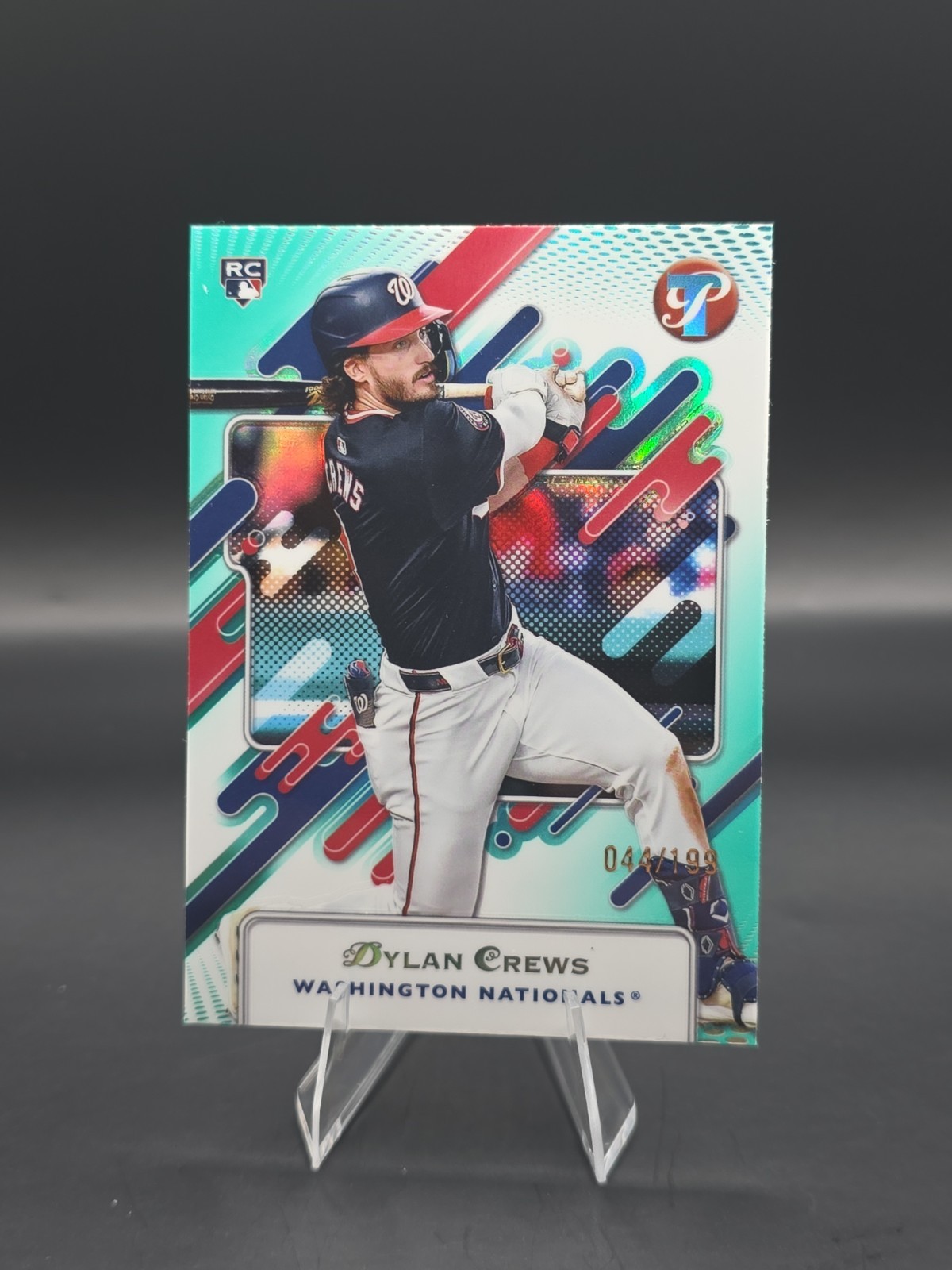 2025 Topps Pristine - Dylan Crews #38 Aqua Refractor /199 (RC)