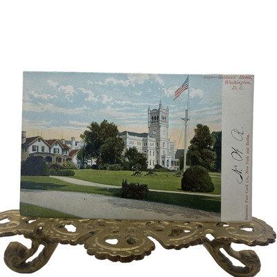 Vintage Soldiers' Home Washington DC Undivided Back Color Litho Postcard Germany